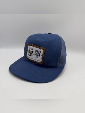 Great Grey Gin Jackson Hole Blue Trucker SnapBack Hat Mens One Size